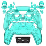 eXtremeRate Full Set Housing Shell with Buttons Touchpad Cover, Emerald Green Custom Replacement Decorative Trim Shell Front Back Plates Compatible with ps5 Controller BDM-010 BDM-020 - Controller NOT Included - QPFM5008G2