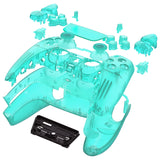 eXtremeRate Full Set Housing Shell with Buttons Touchpad Cover, Emerald Green Custom Replacement Decorative Trim Shell Front Back Plates Compatible with ps5 Controller BDM-010 BDM-020 - Controller NOT Included - QPFM5008G2