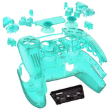 eXtremeRate Full Set Housing Shell with Buttons Touchpad Cover, Emerald Green Custom Replacement Decorative Trim Shell Front Back Plates Compatible with ps5 Controller BDM-010 BDM-020 - Controller NOT Included - QPFM5008G2
