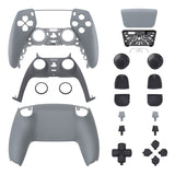 eXtremeRate Replacement Full Set Shells with Buttons for PS5 Controller BDM-030/040/050 - New Hope Gray - QPFP3003G3
