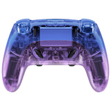 eXtremeRate Custom Replacement Full Set Shells with Buttons for PS5 Edge Controller - Gradient Translucent Bluebell - QRHEGP011