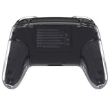 eXtremeRate Crystal Clear Faceplate Backplate Handles for NS Switch Pro Controller - Controller NOT Included - FRP360