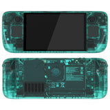 eXtremeRate Replacement Full Set Housing Shell with Buttons for Steam Deck OLED Handheld Console - Emerald Green - LQXSLM004