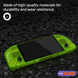 eXtremeRate Replacement Full Set Housing Shell with Buttons for Steam Deck OLED Handheld Console - Clear Lime Green - LQXSLM008