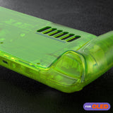 eXtremeRate Replacement Full Set Housing Shell with Buttons for Steam Deck OLED Handheld Console - Clear Lime Green - LQXSLM008