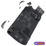 eXtremeRate Replacement Full Set Housing Shell with Buttons for Steam Deck OLED Handheld Console - Clear Slate Black - LQXSLM002
