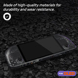 eXtremeRate Replacement Full Set Housing Shell with Buttons for Steam Deck OLED Handheld Console - Clear Slate Black - LQXSLM002