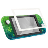 eXtremeRate Glitter Gradient Translucent Green Blue DIY Replacement Shell for Nintendo Switch Lite, NSL Handheld Controller Housing with Screen Protector, Custom Case Cover for Nintendo Switch Lite - DLP321