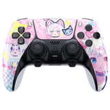 eXtremeRate MeWoow Left Right Front Housing Shell with Touchpad Compatible with ps5 Edge Controller, DIY Replacement Faceplate Shell Custom Touch Pad Cover Compatible with ps5 Edge Controller - MLREGT016