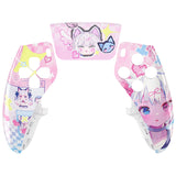 eXtremeRate MeWoow Left Right Front Housing Shell with Touchpad Compatible with ps5 Edge Controller, DIY Replacement Faceplate Shell Custom Touch Pad Cover Compatible with ps5 Edge Controller - MLREGT016