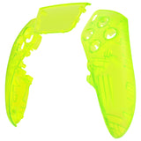 eXtremeRate Clear Lime Green Left Right Front Housing Shell with Touchpad Compatible with ps5 Edge Controller, DIY Replacement Faceplate Shell Custom Touch Pad Cover Compatible with ps5 Edge Controller - MLREGM008