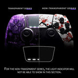 eXtremeRate Winter Blossom Left Right Front Housing Shell with Touchpad Compatible with ps5 Edge Controller, DIY Replacement Faceplate Shell Custom Touch Pad Cover Compatible with ps5 Edge Controller - MLREGT015
