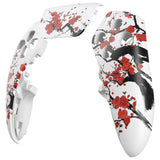 eXtremeRate Winter Blossom Left Right Front Housing Shell with Touchpad Compatible with ps5 Edge Controller, DIY Replacement Faceplate Shell Custom Touch Pad Cover Compatible with ps5 Edge Controller - MLREGT015