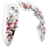 eXtremeRate Winter Blossom Left Right Front Housing Shell with Touchpad Compatible with ps5 Edge Controller, DIY Replacement Faceplate Shell Custom Touch Pad Cover Compatible with ps5 Edge Controller - MLREGT015