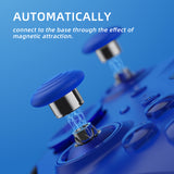 eXtremeRate 13 in 1 Component Pack Kit for Xbox Elite Series 2 Controller, 6 Metal Thumbsticks & Adjustment Tool, 2 D-Pads, 4 Paddles for Xbox Elite Series 2 Core Controller - Blue & Metallic Silver - IL906