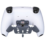 eXtremeRate Sterling Silver Replacement Redesigned K1 K2 K3 K4 Back Buttons Housing Shell for PS5 Controller RISE4 Remap Kit - Controller & RISE4 Remap Board NOT Included - VPFM5013