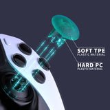 eXtremeRate Emerald Green Replacement Swappable Thumbsticks for PS5 Edge Controller, Custom Interchangeable Analog Stick Joystick Caps for PS5 Edge Controller - Controller & Thumbsticks Base NOT Included - P5J114