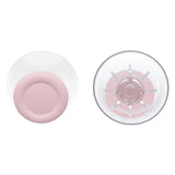 eXtremeRate Clear & Cherry Blossoms Pink Dual-Color Replacement Thumbsticks for PS5 Controller, Custom Analog Stick Joystick Compatible with PS5, for PS4 All Model Controller - JPF644
