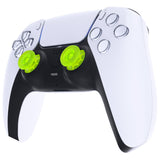 eXtremeRate Clear Lime Green Replacement Thumbsticks for PS5 Controller, Custom Analog Stick Joystick Compatible with PS5, for PS4 All Model Controller - JPF646