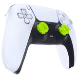 eXtremeRate Clear Lime Green Replacement Thumbsticks for PS5 Controller, Custom Analog Stick Joystick Compatible with PS5, for PS4 All Model Controller - JPF646