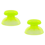 eXtremeRate Clear Lime Green Replacement Thumbsticks for PS5 Controller, Custom Analog Stick Joystick Compatible with PS5, for PS4 All Model Controller - JPF646