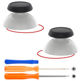 eXtremeRate Replacement Thumbsticks with Original Touch Sensing for Steam Deck LCD & OLED - Black & Gray - GGBSDM001