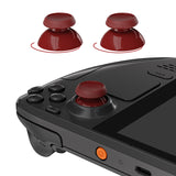 eXtremeRate Replacement Thumbsticks with Original Touch Sensing for Steam Deck LCD & OLED - Carmine Red - GGBSDM004