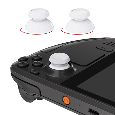 eXtremeRate Replacement Thumbsticks with Original Touch Sensing for Steam Deck LCD & OLED - Frosted White - GGBSDM002