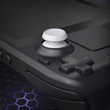 eXtremeRate Replacement Thumbsticks with Original Touch Sensing for Steam Deck LCD & OLED - Frosted White - GGBSDM002