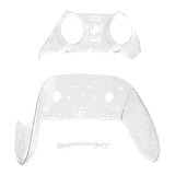 eXtremeRate Glow in Dark - Green Top Bottom Decorative Trim Shell Compatible with ps5 Edge Controller DIY Replacement Front Back Clip Shell, Custom Plates Cover Compatible with ps5 Edge Controller - CXQEGM007