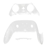 eXtremeRate Glow in Dark - Green Top Bottom Decorative Trim Shell Compatible with ps5 Edge Controller DIY Replacement Front Back Clip Shell, Custom Plates Cover Compatible with ps5 Edge Controller - CXQEGM007