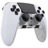 eXtremeRate Glow in Dark - Green Top Bottom Decorative Trim Shell Compatible with ps5 Edge Controller DIY Replacement Front Back Clip Shell, Custom Plates Cover Compatible with ps5 Edge Controller - CXQEGM007