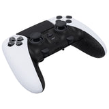 eXtremeRate Textured Black Top Bottom Decorative Trim Shell Compatible with ps5 Edge Controller DIY Replacement Front Back Clip Shell, Custom Plates Cover Compatible with ps5 Edge Controller - CXQEGP012