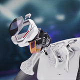 eXtremeRate SPARK Back Paddles Kit with OLED Display & Clicky Trigger Stops & Ergonomic Grips for PS5 Controller BDM-010/020 - Rubberized White & Black - MZNPFU005