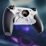 eXtremeRate SPARK Back Paddles Kit with OLED Display & Clicky Trigger Stops & Ergonomic Grips for PS5 Controller BDM-010/020 - Rubberized White & Black - MZNPFU005