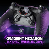 eXtremeRate SPARK Back Paddles Kit with OLED Display & Clicky Trigger Stops & Ergonomic Grips for PS5 Controller BDM-030/040/050 - Rubberized Black - MZNPFU001M2