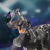 eXtremeRate SPARK Back Paddles Kit with OLED Display & Clicky Trigger Stops & Ergonomic Grips for PS5 Controller BDM-030/040/050 - Rubberized Clear Black - MZNPFU006M2