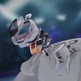 eXtremeRate SPARK Back Paddles Kit with OLED Display & Clicky Trigger Stops & Ergonomic Grips for PS5 Controller BDM-030/040/050 - Rubberized New Hope Gray - MZNPFU003M2