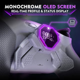 eXtremeRate SPARK Back Paddles Kit with OLED Display & Clicky Trigger Stops & Ergonomic Grips for PS5 Controller BDM-030/040/050 - Rubberized New Hope Gray & Classic Gray - MZNPFU007M2