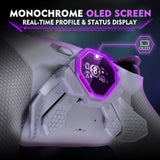 eXtremeRate SPARK Back Paddles Kit with OLED Display & Clicky Trigger Stops & Ergonomic Grips for PS5 Controller BDM-030/040/050 - Rubberized New Hope Gray - MZNPFU003M2