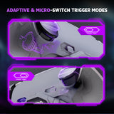 eXtremeRate SPARK Back Paddles Kit with OLED Display & Clicky Trigger Stops & Ergonomic Grips for PS5 Controller BDM-030/040/050 - Rubberized New Hope Gray - MZNPFU003M2