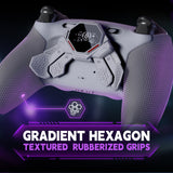 eXtremeRate SPARK Back Paddles Kit with OLED Display & Clicky Trigger Stops & Ergonomic Grips for PS5 Controller BDM-030/040/050 - Rubberized New Hope Gray & Classic Gray - MZNPFU007M2