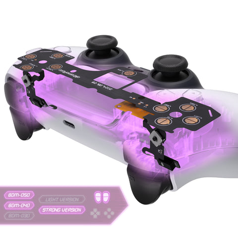 eXtremeRate Micro Switch - Strong Version Tactile Clicky Hair Trigger Kit V2 for PS5 Controller BDM-040/050 Shoulder Buttons, Ergonomic Micro Switches L2R2 Tactile L1R1 Mouse Click Kit for PS5 Controller - PFMD015V2