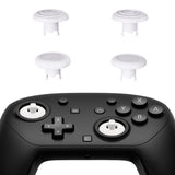 eXtremeRate ThumbsGear Interchangeable Ergonomic Thumbsticks for Nintendo Switch 2 Pro Controller - White - YZDPTM003