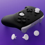eXtremeRate ThumbsGear Interchangeable Ergonomic Thumbsticks for Nintendo Switch 2 Pro Controller - White - YZDPTM003