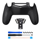 eXtremeRate Type-C Version Replacement Bottom Shell Compatible with PS4 Controller JDM-040/050/055 Models - Textured Black - TCFP4P002