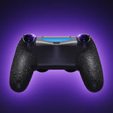 eXtremeRate Type-C Version Replacement Bottom Shell Compatible with PS4 Controller JDM-040/050/055 Models - Textured Black - TCFP4P002