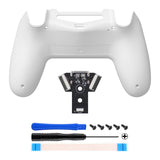 eXtremeRate Type-C Version Replacement Bottom Shell Compatible with PS4 Controller JDM-040/050/055 Models - White - TCFP4P003