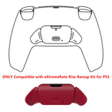 eXtremeRate Volcanic Red Replacement Redesigned K1 K2 Back Button Housing Shell for PS5 Controller eXtremerate RISE Remap Kit - Controller & RISE Remap Board NOT Included - WPFM5012