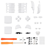 eXtremeRate White Replacement Full Set Buttons for Steam Deck Console - JESDP001